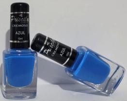 Esmaltes priscila azul cor em dobro 2 unidades r 8,60 cada fixação e secagem rápida