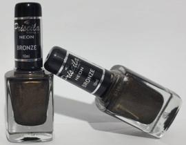 Esmaltes priscila bronze cor em dobro 2 unidades r 8,60 cada fixação e secagem rápida