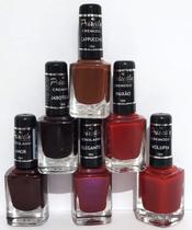 ESMALTES PRISCILA CONJUTO 06 UNIDADES KIT 01 R 8,20 a UN CORES SELECIONADAS e LINDAS FIXAÇÃO E SECAGEM RÁPIDA