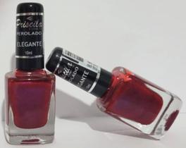 Esmaltes priscila elegante cor em dobro 2 unidades r 8,60 cada fixação e secagem rápida