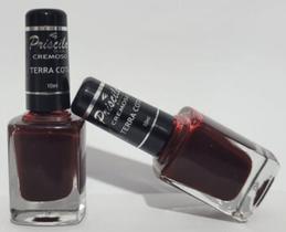 Esmaltes priscila terra cota cor em dobro 2 unidades r 8,60 cada fixação e secagem rápida Esmaltes priscila terra cota cor em dobro 2 unidades r 8,60 cada fixação e secagem rápida