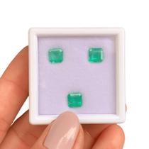 Esmeralda Asscher 6x6mm SET 2,95ct Esmeralda Asscher 6x6mm SET 2,95ct