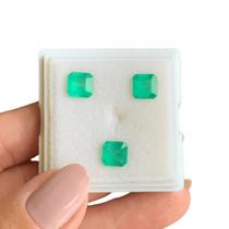 Esmeralda Asscher 7x7mm SET 4,08ct