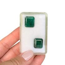 Esmeralda Baguete Retangular Par 21,59ct