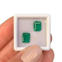 Esmeralda Baguete Retangular Par 2,89ct Esmeralda Baguete Retangular Par 2,89ct
