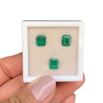 Esmeralda Baguete Retangular SET 3,94ct Esmeralda Baguete Retangular SET 3,94ct