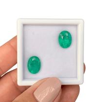 Esmeralda Oval Par 6,24ct - SP GEMAS