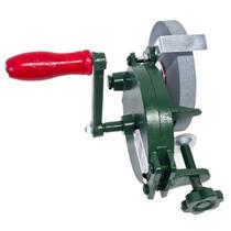 Esmeril Manual Manivela Portátil Com Rebolo Afiar 6 Pol