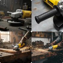 Esmerilhadeira 127V 650W Manutenção Industrial Reforma Residencial Ferramentas Corte Desbastar Concreto Cortar Metal