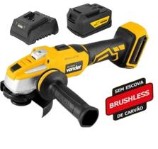 Esmerilhadeira 4.1/2" Brushless IEV 1847B + Bat 2Ah VONDER Esmerilhadeira 4.1/2" Brushless IEV 1847B + Bat 2Ah VONDER