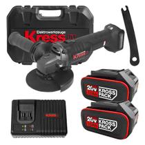 Esmerilhadeira. 5" 20V Brushless Kuh10.3 2 Bat 5.0Ah Carreg Bivolt Kress
