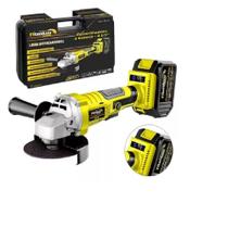 Esmerilhadeira À Bateria 21v 15ah Brushless 115mm Titanium