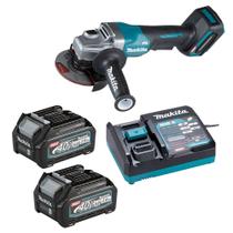 Esmerilhadeira Ang 4-1/2" 40v XGT GA015 2x 2.0Ah Makita 110v