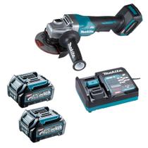 Esmerilhadeira Ang 4-1/2" 40v XGT GA015 2x 2.5Ah Makita 110v Esmerilhadeira Ang 4-1/2" 40v XGT GA015 2x 2.5Ah Makita 110v