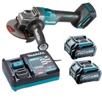 Esmerilhadeira Ang 5" 40v XGT GA008 2x Bat 2.5Ah Makita 110v Esmerilhadeira Ang 5" 40v XGT GA008 2x Bat 2.5Ah Makita 110v