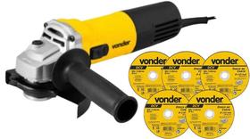 Esmerilhadeira Ang Eav905V Vonder 900W 220V Vel Var+5 Discos Esmerilhadeira Ang Eav905V Vonder 900W 220V Vel Var+5 Discos