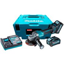 Esmerilhadeira Angular 115mm, Bateria 40V XGT, Carregador, Makita GA015GM201-127V