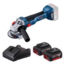 Esmerilhadeira Angular 18V Sem Fio Com Carregador e 2 Baterias (GWS 18V-10) - Bosch Esmerilhadeira Angular 18V Sem Fio Com Carregador e 2 Baterias (GWS 18V-10) - Bosch
