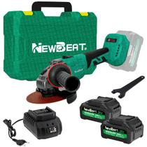 Esmerilhadeira Angular 3 Velocidades 21v 2 Bateria 21v 4.0ah Verde Lithium
