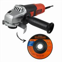 Esmerilhadeira angular 4.1/2" 820 watts rotação de 11.000 rpm - G720 - Black + Decker