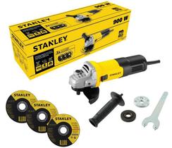 Esmerilhadeira Angular 4.1/2 900w Stanley Stgs9115 3 Discos 220v