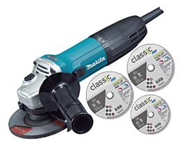 Esmerilhadeira Angular 4.1/2" C/ 3 Discos GA4530 220V720W Makita