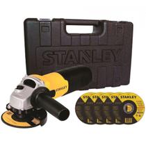 Esmerilhadeira Angular 4-1/2 Pol. 127v 710W com 5 Disco de Corte e Maleta STGS7115KD - Stanley