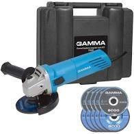 Esmerilhadeira Angular 4,1/2 Polegadas 750w 127v G1910 Gamma + 10 Discos + Cx