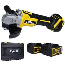 Esmerilhadeira Angular 5 POL 20V Brushless com 2 Baterias 4,0Ah e Carregador Bivolt EV-EV20V EVALD
