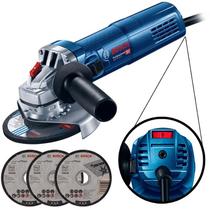 *Esmerilhadeira Angular 5 POL 900W Gws 9-125 S com Controle de Velocidade + 3 Discos BOSCH