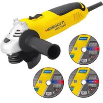 Esmerilhadeira Angular 750W 4.1/2 POL MEE-750 MENEGOTTI + Disco de Corte Standard NORTON Esmerilhadeira Angular 750W 4.1/2 POL MEE-750 MENEGOTTI + Disco de Corte Standard NORTON