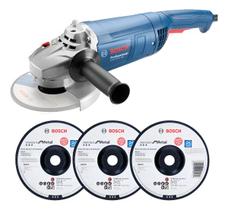 Esmerilhadeira Angular 7pol 180mm 2200W GWS 2200 180 BOSCH Profissional 220V
