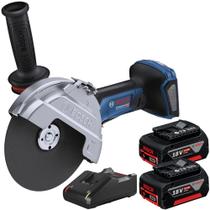 Esmerilhadeira Angular 7POL 18V GWS 18V-180 PC com 2 Baterias e Carregador Bivolt BOSCH Esmerilhadeira Angular 7POL 18V GWS 18V-180 PC com 2 Baterias e Carregador Bivolt BOSCH
