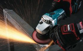 Esmerilhadeira Angular a Bateria 4.1/2" 18V DGA 452 RFE 220V - MAKITA