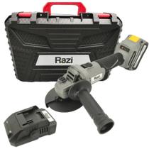 Esmerilhadeira angular a bateria 4.1/2" 21V Brushless com bateria 30254 - RZ-EAB21 (110V/220V) Esmerilhadeira angular a bateria 4.1/2" 21V Brushless com bateria 30254 - RZ-EAB21 (110V/220V)