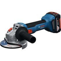 Esmerilhadeira Angular a Bateria 5", 18 V, com 2 Baterias e Carregador, GWS 18v-8 Bosch OstenVonder