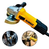 Esmerilhadeira Angular Dewalt 4.1/2 Profissional 750w 115mm Lixadeira Elétrica Amarela Ferro Metal