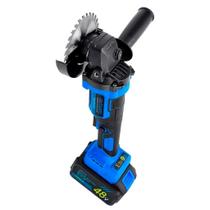 Esmerilhadeira Angular Elétrica 48V Recarregável com 2 Baterias 20000mAh, Motor Brushless e Kit 25 Peças com Maleta