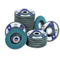 Esmerilhadeira angular Flap Disc Sali Zirconia 120 Grit de 4,5 cm x 22 mm