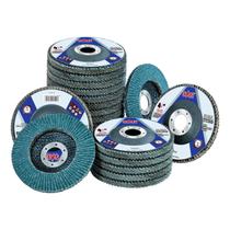 Esmerilhadeira angular Flap Disc Sali Zirconia 40 Grit de 4,5 cm x 22 mm