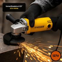 Esmerilhadeira Angular Industrial 450 Mm Potente 650 Watts 127 Volts