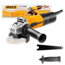 Esmerilhadeira Angular Ingco AG9002859ING 900W 115mm Até 11000rpm Rosca M14 C/ Controle de Velocidade Variavel Cortes e Desbastes