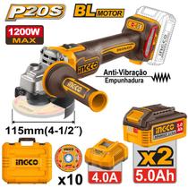 Esmerilhadeira Angular INGCO Bl 4.1/2" 1200W Bateria 20V P20S