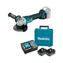Esmerilhadeira Angular Makita DGA504Z 18V Brushless + Kit com Carregador e 2 Baterias 5Ah Esmerilhadeira Angular Makita DGA504Z 18V Brushless + Kit com Carregador e 2 Baterias 5Ah