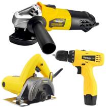 Esmerilhadeira Angular + Parafusadeira 12V Furadeira +Serra Esmerilhadeira Angular + Parafusadeira 12V Furadeira +Serra