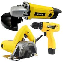 Esmerilhadeira Angular + Parafusadeira 12V Furadeira +Serra Esmerilhadeira Angular + Parafusadeira 12V Furadeira +Serra