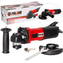 Esmerilhadeira Angular Profissional 115mm 850w Felsen Corte e Desbaste Esmerilhadeira Angular Profissional 115mm 850w Felsen Corte e Desbaste