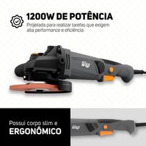 Esmerilhadeira Angular WAP WF ES02 1200W 5 Polegadas Corte Desbaste e Acabamento Profissional 127V Esmerilhadeira Angular WAP WF ES02 1200W 5 Polegadas Corte Desbaste e Acabamento Profissional 127V