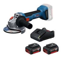 Esmerilhadeira bosch gws 18v-8 com 2 baterias 4ah