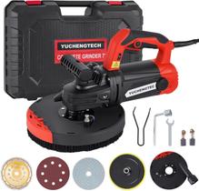 Esmerilhadeira de Concreto YUCHENGTECH 7" 2200W com Coletor de Poeira